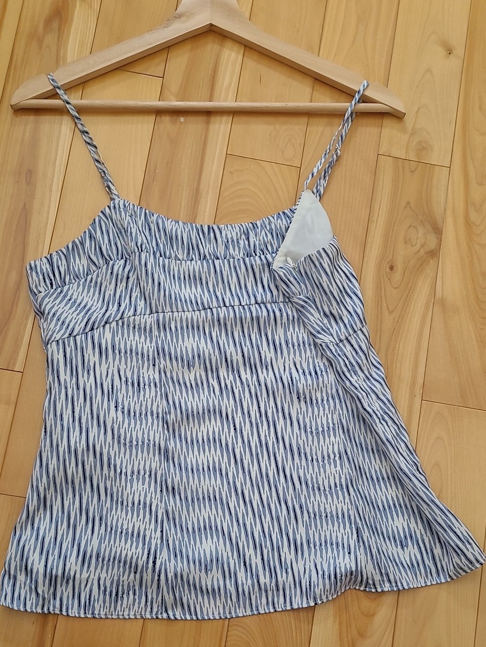Banana Republic Blue and White Printed Spaghetti Strap Cami